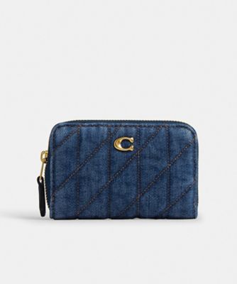 ＜COACH＞エッセンシャル　スモール　ジップ　アラウンド　カード　ケース・キルティング